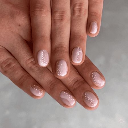 58 Cute Short Nails Designs that are Chic and Practical Neutral Nail Patterns, Simple Nails Round Short, Subtle Fun Nails, Shirt Spring Nails, Neutral But Fun Nails, Short Nail Designs Neutral, Minimalist Manicure Short Nails, Cute Nails Short Simple, Nails Neutral Design