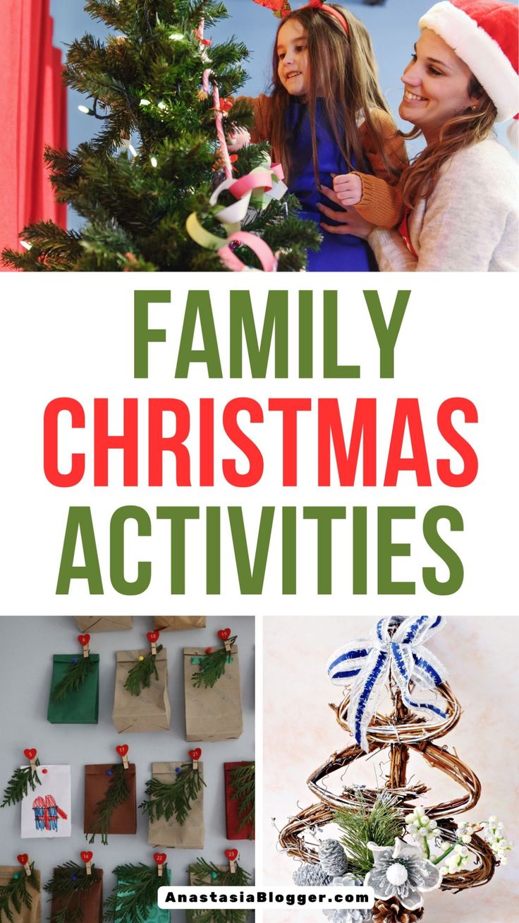 Family Christmas Activities Christmas Crafts Activities, Christmas Kick Off Ideas, Christmas Family Activities For Adults, Holiday Family Crafts, Things To Do With Family For Christmas, Extended Family Christmas Party Ideas, Family Christmas Get Together Ideas, Christmas Crafts For Families, Christmas Family Ideas Activities