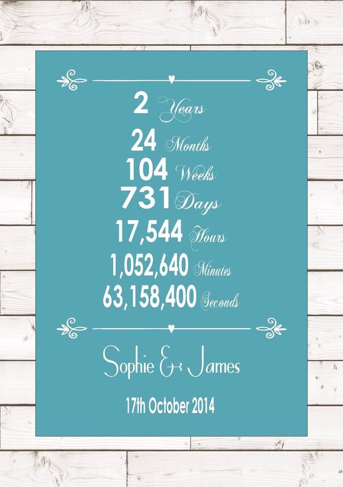 a blue wedding guest card with the date and time in white on wood planks