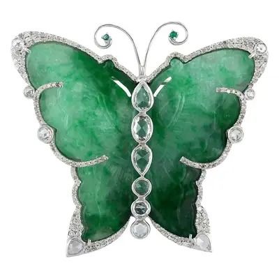 jade butterfly brooch Jade Butterfly, Mens Diamond Jewelry, Jade Earrings, Antique Brooches, Diamond Brooch, Butterfly Jewelry, 3 Carat, Top Seller, Sparkle Diamonds