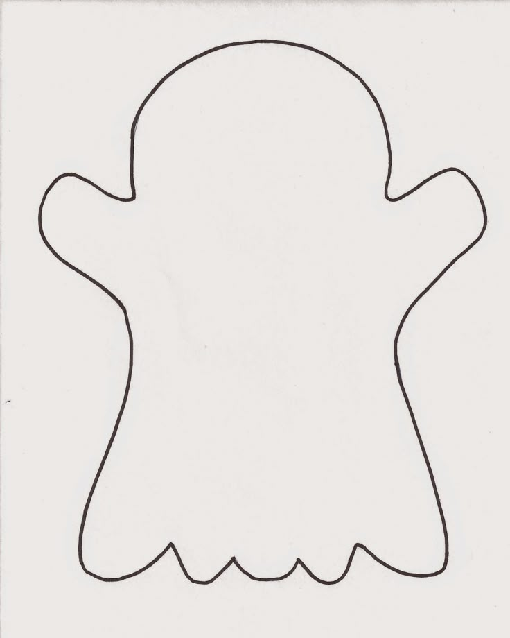 a paper cut out of a ghost face