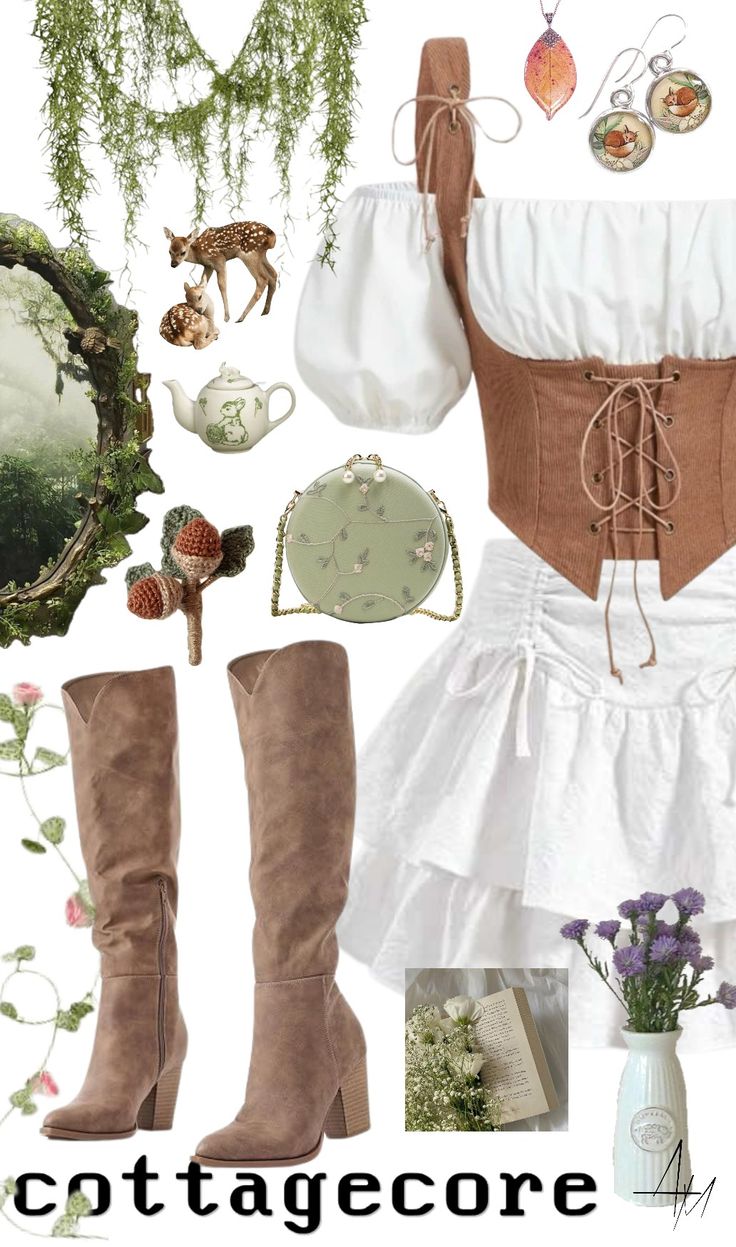 cottagecore Cottagecore Club Outfit, Cottagecore Adventure Outfit, Cottagecore Fairy Costume, Everyday Cottagecore Outfits, Cottage Core Fits, Modern Cottagecore Outfit, Outfit Inspo Cottagecore, Summer Cottagecore Outfits, Cottagecore Outfits Aesthetic