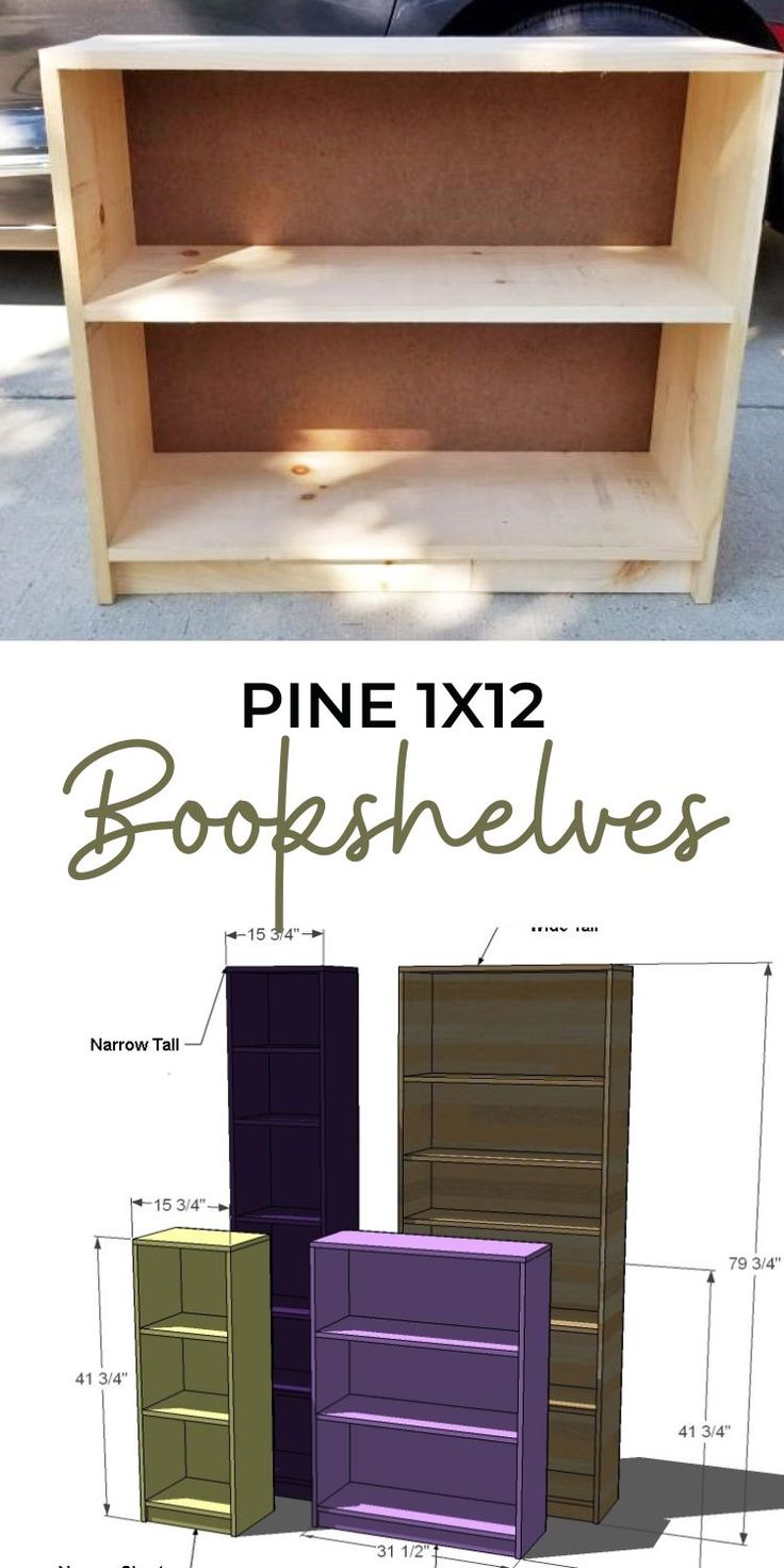 the plans for this bookcase are easy to build and can be made in any size