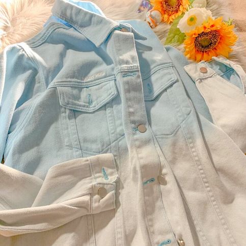 Guru Pics, Tony Moly, Jacket For Women, Indian Fashion Dresses, Toilet Brush, Modest Fashion Outfits, Denim Coat Jacket, Clothing Hacks, Gradient Color