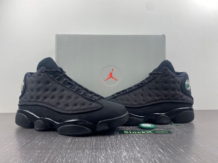 Jordan 13 Retro Black Cat 414571-011 Jordan 13 Outfits Women, Jordan 13 Outfits, Shoes Sneakers High Tops, Jordan 13 Black, Retro 13, Jordan 13 Shoes, Black Jordans, Jordan 13 Retro, Urban Street Style