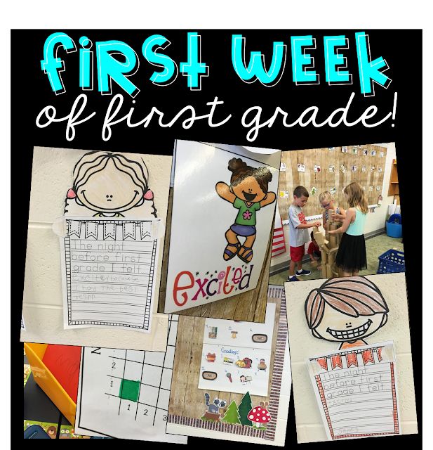 this is an image of a first week of the school year printables and activities