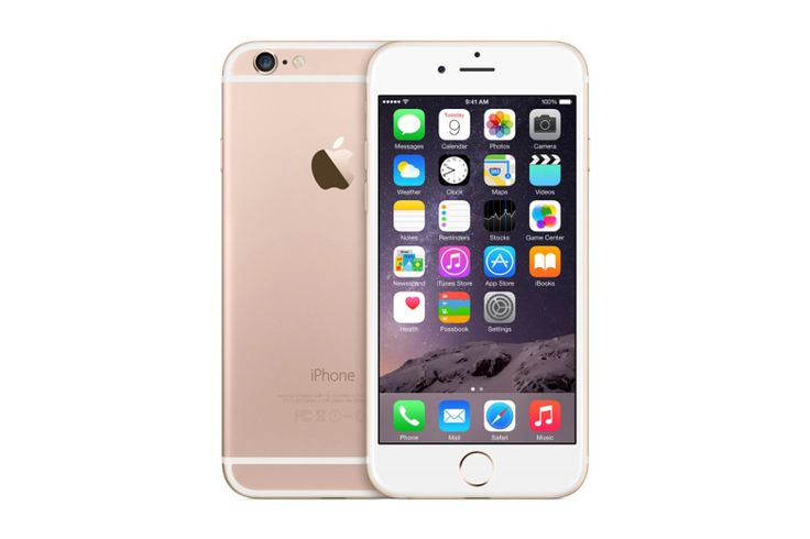 the iphone 6s is shown in gold