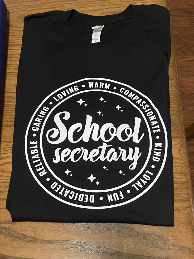 School Secretary Shirt, Secretary Gift for Women, School Staff Shirt, Secretaries Day Shirt Gift, Secretary Appreciation Gift, Office Squad How to order You have the choice of a Gildan tee-shirt Choose your t-shirt color and size White  black gray If you prefer another color, let me know and i can see if I can order it for you  Sizes available small-2xl Each shirt is made with heat transfer vinyl and applied using a commercial heat press. In notes please note what size and color tee you would li Secretary's Day, Secretary Gifts, School Secretary, School Staff, Fabric Softener, Transfer Vinyl, Heat Transfer Vinyl, Heat Press, Shirt Color