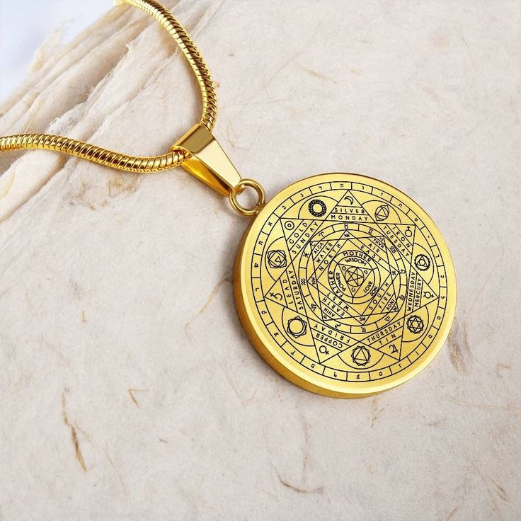 This Hermetic Principles necklace Is the Perfect Gift Whether for Yourself or a Loved One.  Explore all our Symbolic Jewelry here: https://www.etsy.com/in-en/shop/SymbolicPresent?ref=seller-platform-mcnav§ion_id=22069637 ➜ Our jewelry is made of high-quality surgical steel with a shatterproof liquid glass coating and an 18k gold finish option. ➜ Engrave onto the back of the Hermetic pendant your loved one's name, your wedding date, an anniversary, or anything else you want to remember and keep y Spiritual Stainless Steel Pendant Charm Necklace, Symbolic Round Necklace For Blessing, Metal Amulet Style Charm Necklaces, Metal Amulet Charm Necklace, Spiritual Round Necklace, Cadmium-free, Spiritual Metal Charm Necklaces, Spiritual Cadmium-free Round Pendant Necklace, Spiritual Metal Necklaces, Spiritual Metal Necklace With Locket