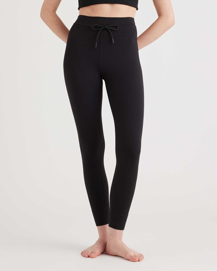 Ultra-Form Tie Waist High-Rise Legging Everyday Routine, High Rise Leggings, Moisture Wicking Fabric, High Rise, Leggings, Fabric