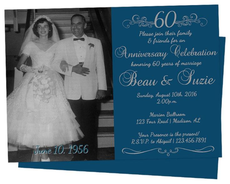 il_fullxfull.1034747746_d7ws.jpg Bow Renewal, Anniversary Wine Labels, 60th Anniversary Parties, Wedding Anniversary Party Invitations, 60th Wedding Anniversary, Anniversary Party Invitations, Anniversary Party Favors, Silver Invitation, Anniversary Invitation