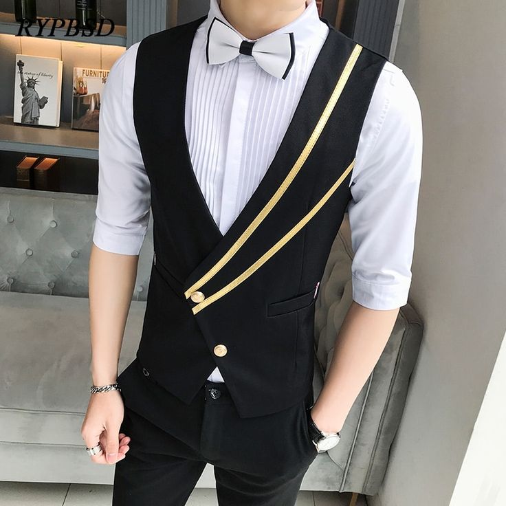 Suit Vest For Men, Vest Uniform, Business Suit Vest, Business Vest, Men Waistcoat, Mens Vest Fashion, Men's Business Suits, Black Wedding Dress, Vest For Men