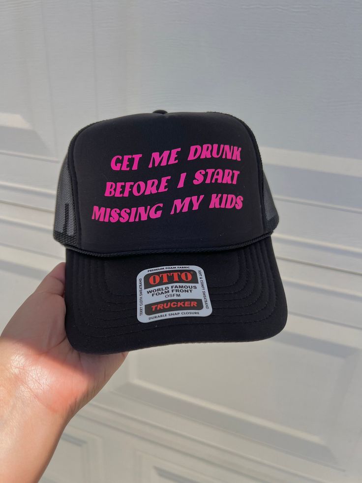 This trucker hat is a unisex fit. The design is not a patch/ embroidery  It is a HEAT TRANSFER VINYL design. The hat itself is a foam front with a mesh back snapback. Funny Trucker Hat, One Size Fits Most, Funny Trucker Hat One Size, Funny One Size Fits Most Trucker Cap, Funny Letter Print Baseball Cap For Streetwear, Fun Curved Brim Baseball Cap For Streetwear, Funny Trucker Hat With Letter Print, Funny Snapback Trucker Hat, Funny Letter Print Trucker Hat, Novelty Letter Print Baseball Cap