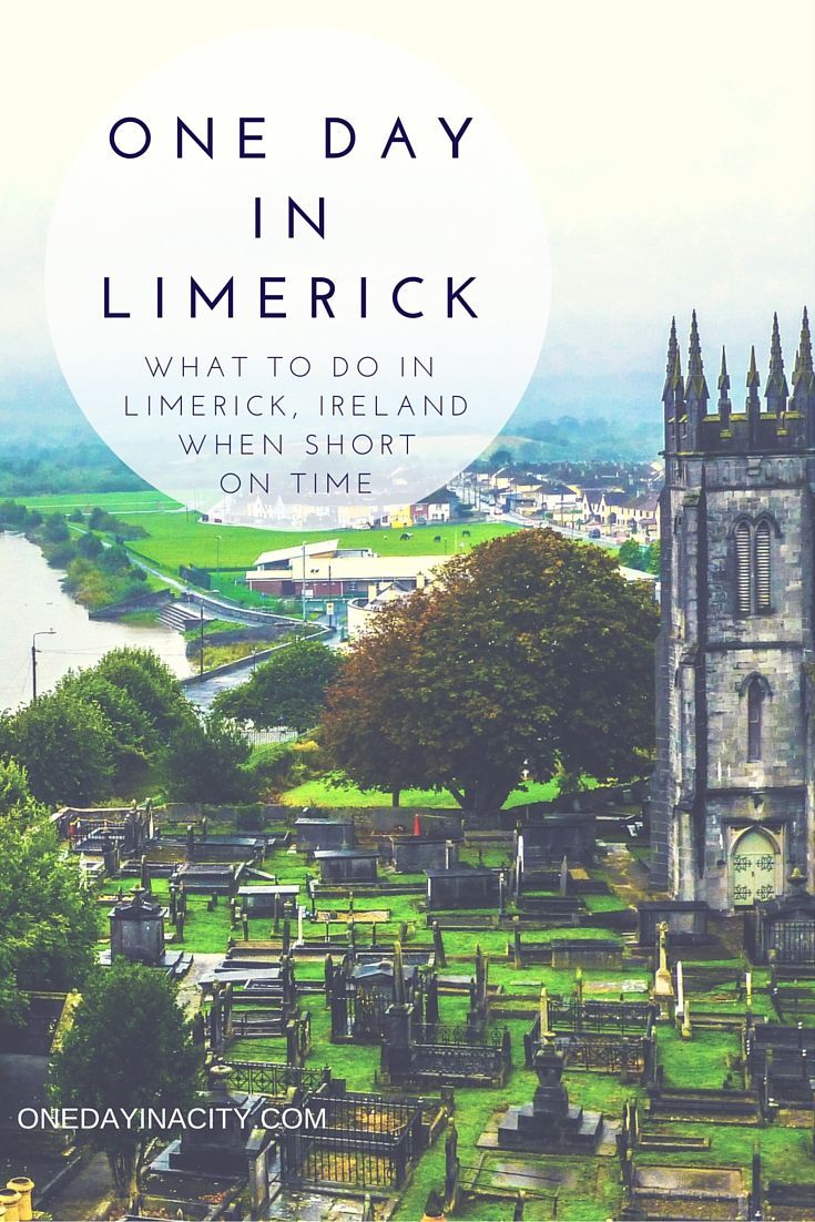 an old cemetery with the words one day in limberick on it