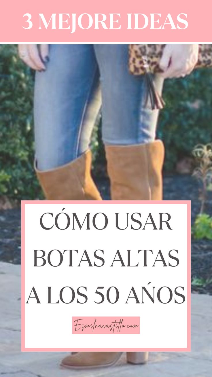 Las botas son uno de los mejores accesorios que se pueden combinar con la ropa, por ello es importante saber cómo llevar botas altas a los 50 años ya que es una buena herramienta para crear looks realmente increíbles. Una de las ventajas más claras que ofrecen en la mayoría de los casos estos zapatos es que se pueden combinar de manera sencilla con cualquier tipo de ropa, pueden usarse tanto con un estilo formal como para un estilo casual. Outfits Con Botas Y Jeans, Outfit Botas, Chunky Boots, New Outfits, Fashion Tips, Tela