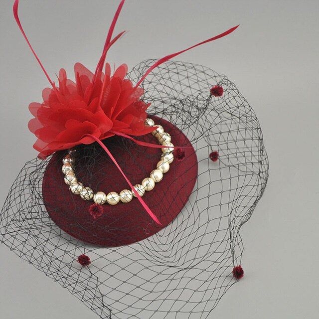 Net Feather Hats White Red Black Birdcage Wedding Bridal Pearl Fascinator - TulleLux Bridal Crowns &  Accessories Feather Hats, Birdcage Wedding, Wedding Birdcage, Pearl Bride, Bridal Fascinator, Bride Hat, Flower Fascinator, Wedding Fascinators, Feather Hat