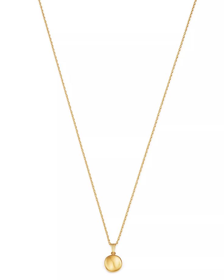 Formal 14k Gold Diamond Necklace, Formal Gold Diamond Necklace With Polished Finish, Gold Diamond Necklace With Polished Finish For Formal Occasions, Timeless Gold Diamond Necklace With Polished Finish, Formal Jewelry With Round Pendant Cable Chain, Formal Cable Chain Jewelry With Round Pendant, Formal Gold Diamond Necklace With Round Pendant, Formal Yellow Gold Necklace With Polished Finish, Gold-tone Diamond Necklaces For Gifts