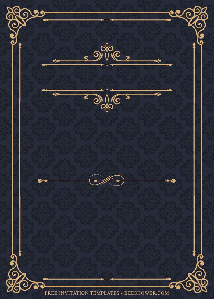 an ornate gold frame on a dark blue background