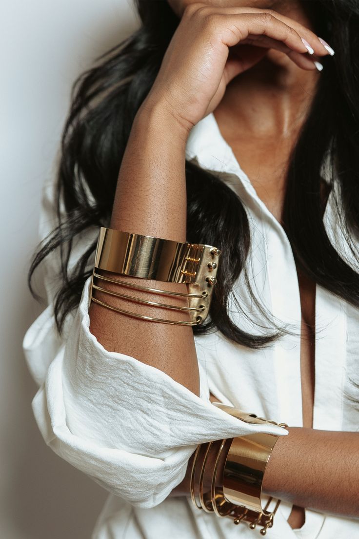 Bisjoux-Brass-Modern-Wired-Bracelet-Armlet-Arm-Cuff Adjustable Bold Bracelet For Parties, Bold Adjustable Bracelets For Party, Bold Adjustable Party Bracelet, Adjustable Bold Party Bracelet, Chic Adjustable Bracelet For Party, Modern Adjustable Cuff Bracelet For Parties, Modern Adjustable Cuff Bracelet For Party, Adjustable Modern Cuff Bracelet For Party, Trendy Formal Bracelets For Spring