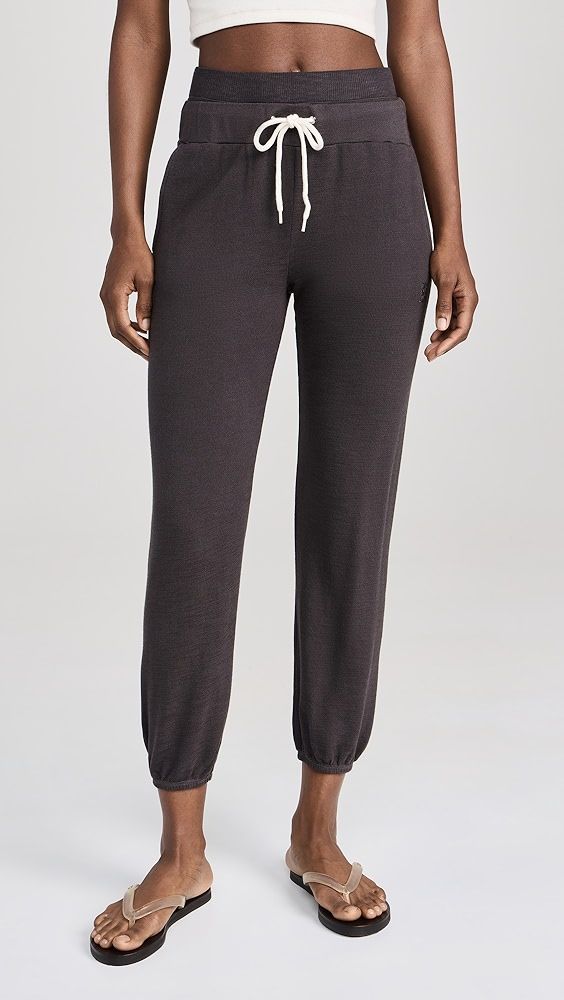 MONROW Supersoft Double Waist Sweatpants | Shopbop Sporty Yoga Pants With Elastic Waistband For Relaxation, Athleisure Pants With Comfort Waistband For Loungewear, Athleisure Pants With Elastic Waistband For Lounging, Mid-rise Sweatpants With Pockets For Loungewear, Athleisure Pants With Elastic Waistband For Loungewear, Athleisure Sweatpants With Elastic Waistband For Relaxation, Athleisure Long Pants For Loungewear, Sporty Sweatpants With Elastic Waistband For Relaxation, Athleisure Lounging Bottoms