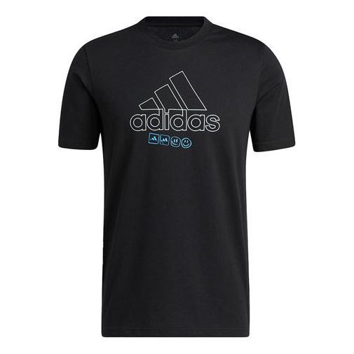 Men's adidas Minimalistic Alphabet Large Logo Printing Athleisure Casual Sports Round Neck Short Sleeve Black T-Shirt IB9430 Adidas Sportswear T-shirt For Gym, Adidas Cotton Activewear, Adidas Cotton Sporty Activewear, Casual Adidas Logo Top For Workout, Casual Workout Top With Adidas Logo, Casual Adidas Workout Top, Adidas Cotton Activewear, Athletic Fit, Adidas Logo Athletic Fit Sporty Tops, Adidas Logo Sporty Athletic Tops