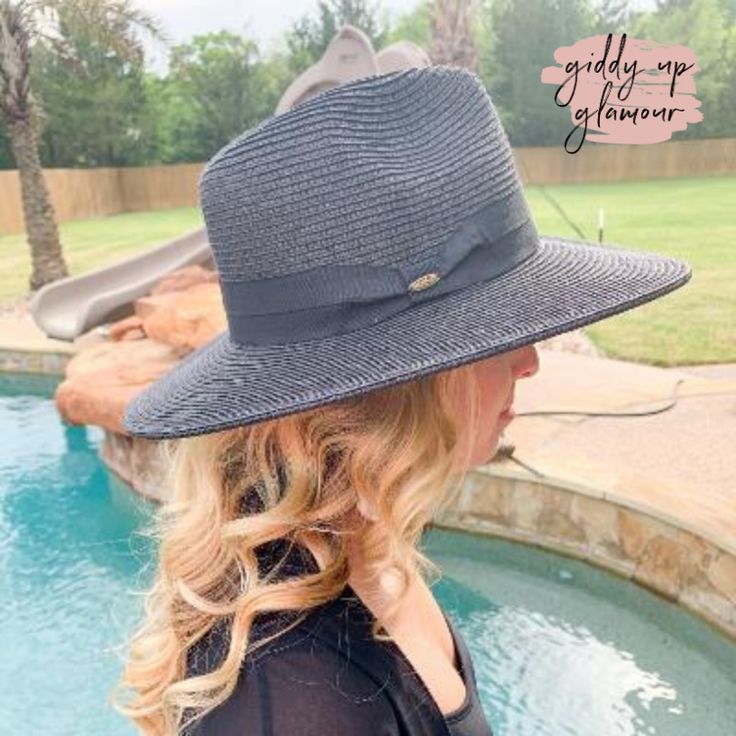 We love lounging on the beach or by a pool, but we also love to take care of our pretty skin. This adorable hat is sure to have you covered this summer! The cute C.C. hat will match perfect with anything and also offers UV protection of UPF 50+. The hat is adjustable and measures 24 inches around the crown. Brim measures 3.5 inches wide. SKU: #0218-2071 Lightweight Hats With Curved Brim For Sunbathing, Lightweight Curved Brim Hat For Sunbathing, Adjustable Short Brim Hat For Sunbathing, Adjustable Curved Brim Hat For Sunbathing, Lightweight Adjustable Hats For Sunbathing, Vacation Hat With Upf 50+ For Sunbathing, Brimmed Hat With Upf 50+ For Sunbathing, Hats With Upf 50+ For Sunbathing On Vacation, Vacation Sunbathing Hat With Upf 50+