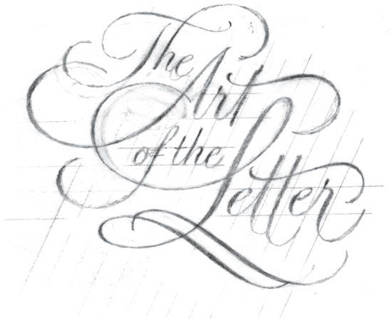 the art of the letter written in cursive writing