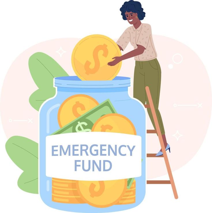 Saving money for emergency fund flat concept vector spot illustration. Editable 2D cartoon character on white for web design. Financial security creative idea for website, mobile Money Saving Pictures, Financial Security Aesthetic, Save Money Illustration, Saving Money Pictures, Finance Poster Design, Saving Money Illustration, Financial Illustration, 2d Cartoon Character, Money Animation