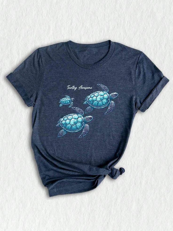 Embrace the summer vibes with our custom ocean-themed shirt, perfect for beach bums and nautical enthusiasts alike. This stylish tee features a vibrant design of turtles and the sun, making it the ideal summer beachwear for those who love the sea. Upgrade your wardrobe with this unique and trendy summer shirt that will surely make a splash wherever you go. Elevate your summer wardrobe with our custom ocean-themed shirt, perfect for beach bums and nautical enthusiasts alike. 2. Made from high-qua Blue Summer T-shirt For Surfing, Custom Print T-shirt For Beach Vacation, Cotton T-shirt With Sublimation Print For Beach Season, Sublimation Print Crew Neck T-shirt For Surfing, Surfing Crew Neck T-shirt With Sublimation Print, Casual Vacation Tops With Sublimation Print, Crew Neck T-shirt With Sublimation Print For Surfing, Blue Casual T-shirt With Custom Print, Casual Blue T-shirt With Custom Print