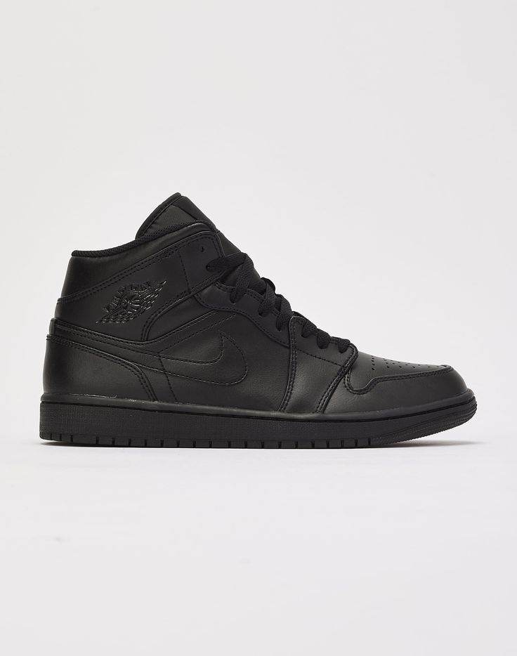 Jordan Air Jordan 1 Mid – DTLR All Jordans, Jordan Air, Wings Logo, Love Now, French Brands, Air Jordan 1 Mid, Triple Black, Heritage Collection, Jordans For Men