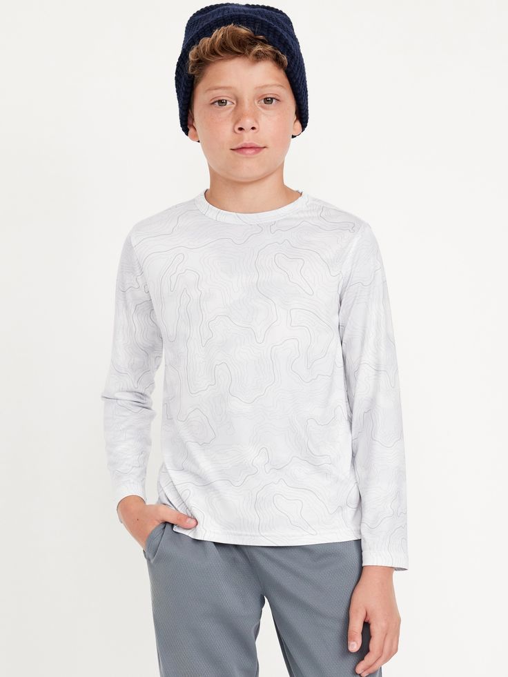 crew neck long sleeves all-over pattern relaxed fit hits below waistmachine wash according to the care instruction label  . Best Holiday gift for Kids , perfect T Shirts for Christmas! Boy Activewear, Pajamas Gift, T Shirt For Boys, Family Maternity, Family Pajamas, Toddler Boys, Kids Boys, Boy's Clothing, Old Navy