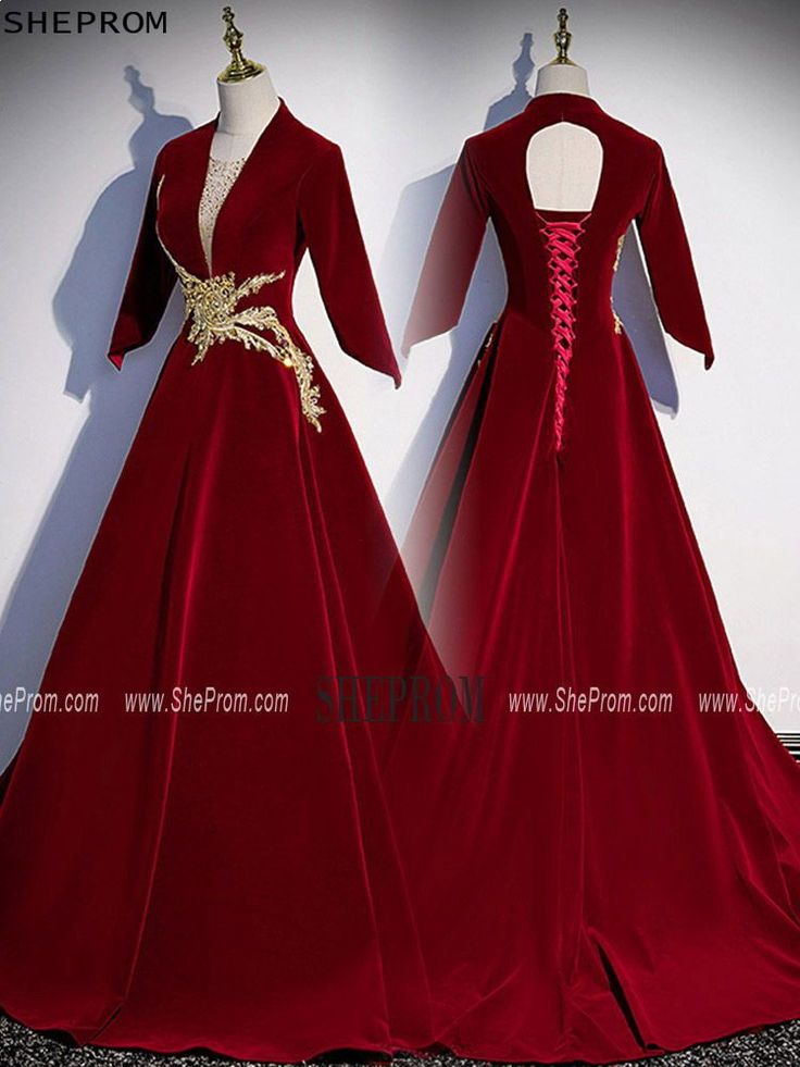 Elegant Festive Velvet Party Dress, Gold Velvet Evening Dress, Velvet Dress For Prom And Party Season, Elegant Velvet Dress For Formal Party Season, Elegant Velvet Formal Dress For Party Season, Elegant Festive Velvet Dress, Burgundy Evening Dress For Wedding Holiday, Burgundy Evening Dress For Wedding And Holiday, Holiday Burgundy Evening Dress For Wedding