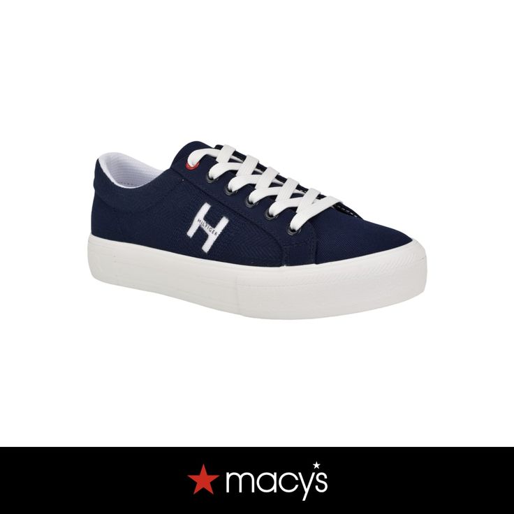 in stock Lace Up Sneakers, Tommy Hilfiger Women, Dark Blue, Tommy Hilfiger, Pick Up, In Store, Buy Online, Lace Up, Sneakers