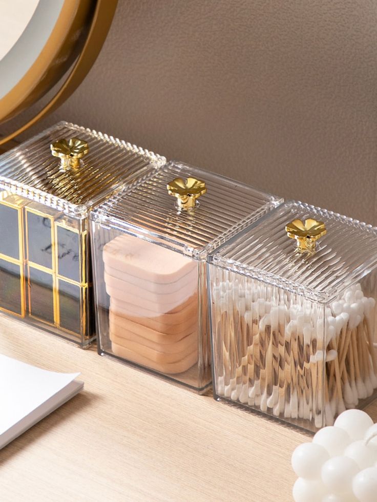 1pc Plastic Cosmetic Storage Box, Minimalist Clear Makeup Storage Box For Home Clear    PE     Storage & Organization, size features are:Bust: ,Length: ,Sleeve Length: Rose Gold Room Decor, Bathroom Jars, Clear Makeup Organizer, Bathroom Containers, Tools Organizer, Make Up Storage, Acrylic Storage Box, Lipstick Organizer, Makeup Storage Organization