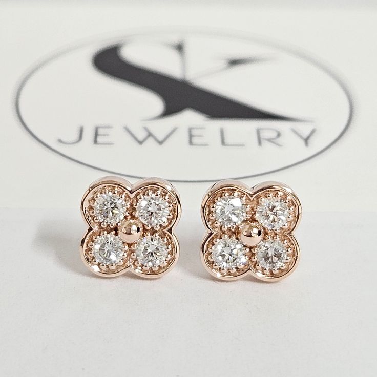 A lovely pair of earrings fit for your occasion. Our handmade authentic natural white diamond Ring will attract everyone's attention. We only use natural white diamonds from fair trade mines and use high quality diamonds. The eye-catching glitter in this piece is absolutely breathtaking!We celebrate with you together whether it's an engagement or wedding or anniversary! _____________________FEATURES+ Made to Order, All Handmade Jewelry+ Metal type: Solid 14K,18K Gold ( Yellow gold, Rose gold, Wh Luxury Cluster Earrings With Brilliant Cut For Gifts, Luxury Rose Gold Cluster Earrings With Prong Setting, Luxury Brilliant Cut Cluster Earrings As Gift, Luxury Rose Gold Diamond Earrings With Brilliant Cut, Classic Rose Gold Earrings For Everyday Luxury, Luxury Rose Gold Earrings With Prong Setting, Elegant Rose Gold Diamond Earrings With Brilliant Cut, Luxury Rose Gold Cluster Earrings For Anniversary, Fine Jewelry Rose Gold Cluster Earrings With Prong Setting