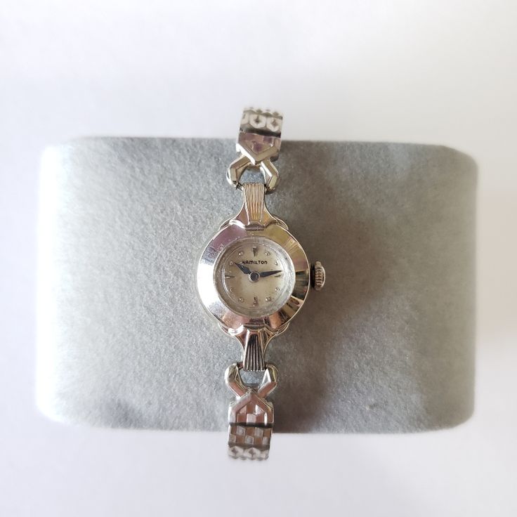 Vintage Lady Hamilton 14k Biggs White Gold Watch, Pre Owned Excellent Condition. The Watch Is Still Working, Please Check Out All Pictures, Thank You. White Gold Watch, Lady Hamilton, Vintage Lady, The Watch, Still Working, Gold Watch, Accessories Watches, Vintage Ladies, White Gold