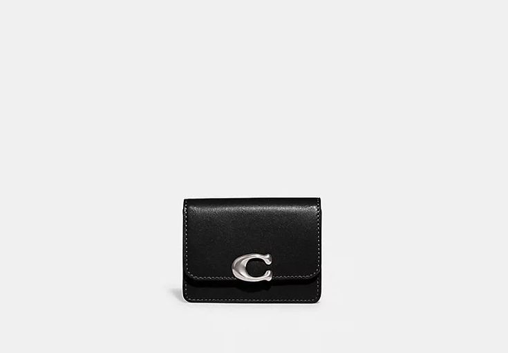 COACH® | Bandit Card Case Classic Coach Trifold Wallet With Card Slots, Coach Trifold Wallet With Rfid Blocking For Formal Use, Classic Coach Rectangular Card Holder, Elegant Compact Coach Trifold Wallet, Formal Coach Card Holder, Coach Bifold Card Holder With Interior Slots, Luxury Coach Card Holder With Card Slots, Classic Coach Bifold Card Holder, Elegant Coach Card Holder With Card Slots