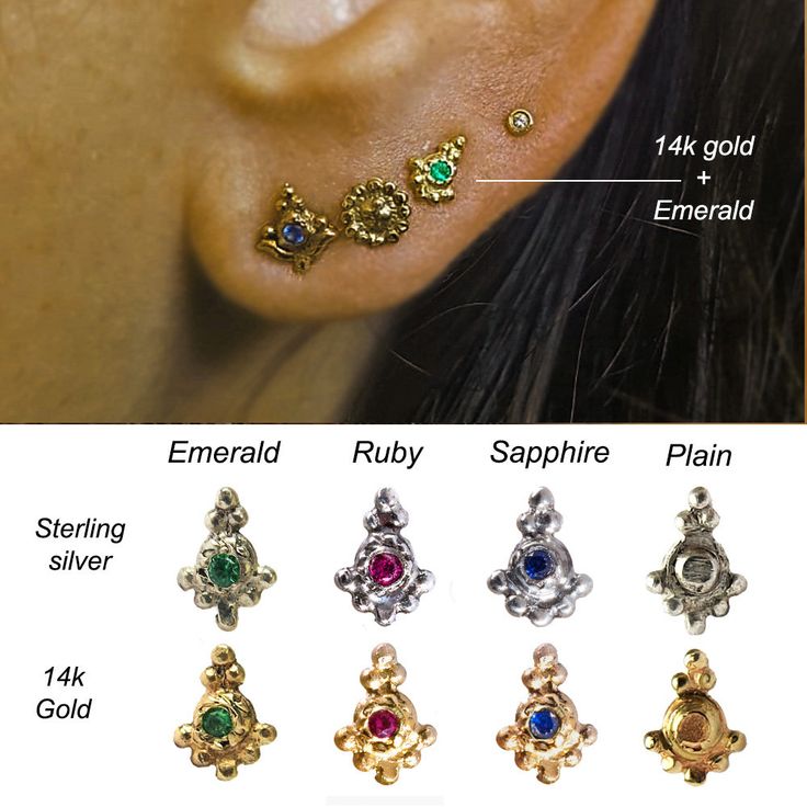 "Stud earrings,gem earrings,gold stud earrings,gem earrings stud,gold stud earrings set,stud earrings sterling silver,tiny stud earrings This listing is for ONE ear stud. (Not pair!) These gorgeous elements are: 6.5 mm length 4 mm weidth (weidest part). made of solid 14k yellow gold OR sterling silver, please choose your material. The stem is 20 gauge (0.8 mm), suitable for the earlobe, with \"butterfly\" back made of the same material you choose for your stud. High quality materials with high q Gem Earrings Studs, Gift Drop Earrings With Matching Piercings, Gift Drop Earrings, Gold Plated Piercings As Gift, Elegant Sterling Silver Piercings For Gift, Elegant Sterling Silver Piercings As Gift, Gold Internally Threaded Drop Earrings, Silver Gold Plated Plug Earrings As Gift, Gold Sterling Silver Cartilage Earrings, Fine Jewelry