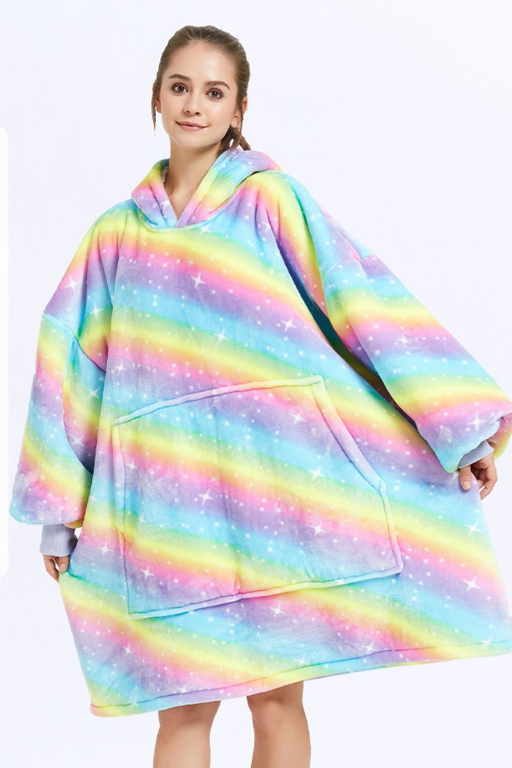 Stay warm and stylish with the Lazy Fleece Blanket Sweater! With ultra-soft fleece material, this oversize sweater will keep you comfortable all day long. The blanket-like design makes it perfect for lounging at home or running errands on a chilly day. Oversized fleece blanket sweater Extra warm and soft with fleece and sherpa fabric Practical pockets and hood, can be worn or used as a pillow Elastic cuffs and one size fits all design for comfort and versatility Easy to care for with machine was Pink Foundation, Layering Hoodies, Nordic Color, Green Bear, Cozy Sofa, Background Pink, Oversized Blanket, Blanket Hoodie, Hoodie Blanket