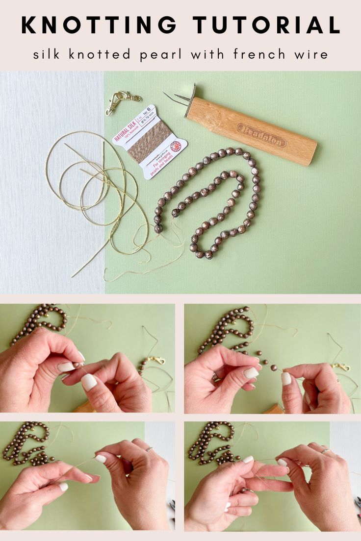 the instructions for making beaded necklaces are shown in this video, and it shows how