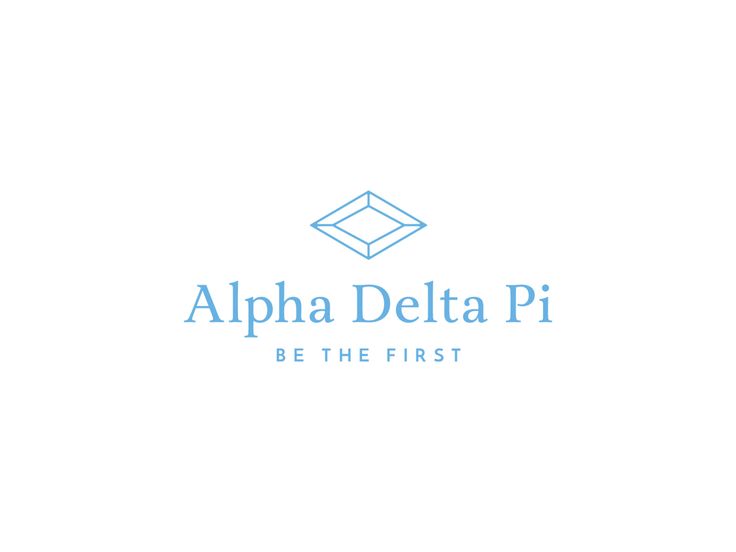 the logo for alpha delta pi be the first