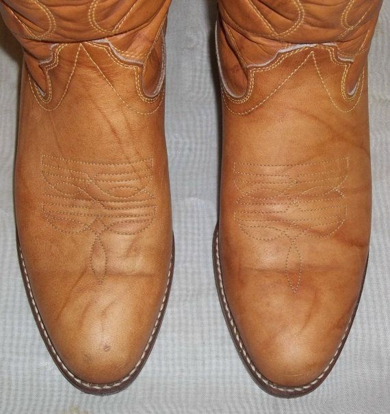 Vintage Buckaroo Marbled Leather Cowboy Boots Mens 7D Womens 8 1/2 BOHO Vintage Moc Toe Boots With Stitched Sole, Vintage Leather Slip-on Boots, Cowboy Boots Mens, Mens Cowboy, Boots Mens, Leather Cowboy Boots, Cowboy Western, Junior High, Western Cowboy Boots