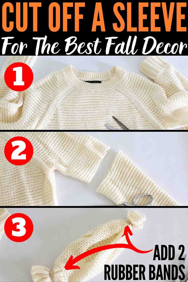 the instructions for how to knit a baby sweater with sleeves and collars, as well as