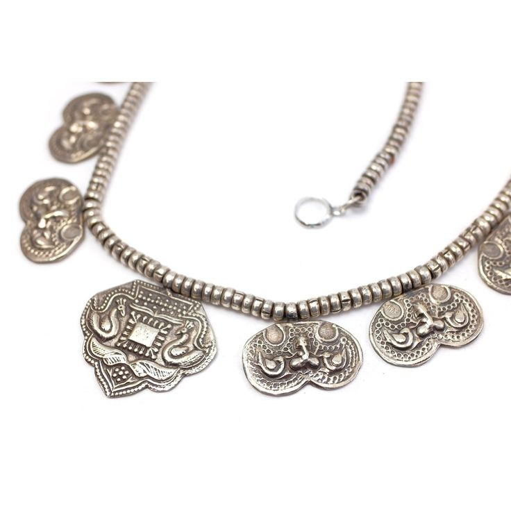 Hindu Antique Heirloom Silver Necklace Early to Mid 20th Century Approx. 21" long Pendant measures approx. 1 1/4" x 1 1/2" and 3/4" x 1 1/4" 85% Pure Silver or higher Origin is India Luxury Ornate Silver Temple Necklace, Handmade Silver Vintage Medallion Necklace, Artisan Silver Etched Necklace, Adjustable Traditional Long Necklace, Adjustable Long Traditional Necklace, Adjustable Sterling Silver Medallion Necklaces, Etched Sterling Silver Pendant Necklace, Artisan Oxidized Pendant Jewelry, Traditional One-of-a-kind Necklaces For Ceremonial Occasions