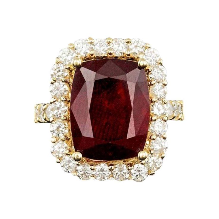 Luxury Red Ruby Gemstone Ring, Luxury Red Diamond Ring With Gemstone, Luxury Red Ruby Ring With Vvs Clarity, Luxury Red Gemstone Diamond Ring, Luxury Red Ruby Ring For Anniversary, Luxury Red Rings For Formal Occasions, Luxury Red Formal Rings, Luxury Red Ruby Ring For Formal Occasions, Luxury Red Ruby Ring With Center Stone