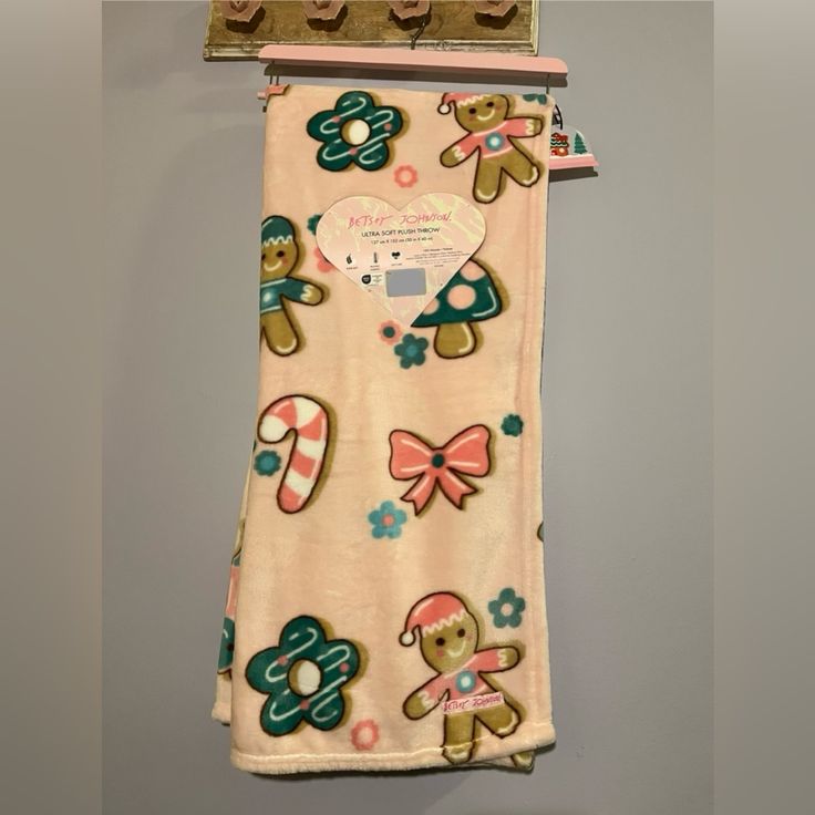 Brand New W/ Tags & Hanger Brand: Betsey Johnson Theme: Christmas/Gingerbread Size: 50in X 60in Ships Fast! Betsey Johnson Bedding, Christmas Gingerbread Cookies, Gingerbread Cookie, Christmas Gingerbread, House Stuff, Gingerbread Cookies, Betsey Johnson, Blankets & Throws, Gingerbread