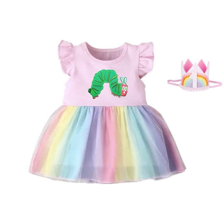 One Crown Included, Please Leave A Note If You Want The Half One Crown Or 2. Thanks Size 9-12 Months Chest 10" Length 16" Size 12-18 Months Chest 10.5" Length 17" Questions? Leave A Comment Below! Multicolor Playtime Dress For Easter, Multicolor Easter Playtime Dress, Playful Multicolor Easter Dresses, Playful Princess Dress For Easter Dress-up, Playful Easter Dresses For Playtime, Multicolor Cotton Dress For Easter, Whimsical Summer Tutu Dress For Playtime, Cute Multicolor Princess Dress For Easter, Cute Short Sleeve Princess Dress For Birthday