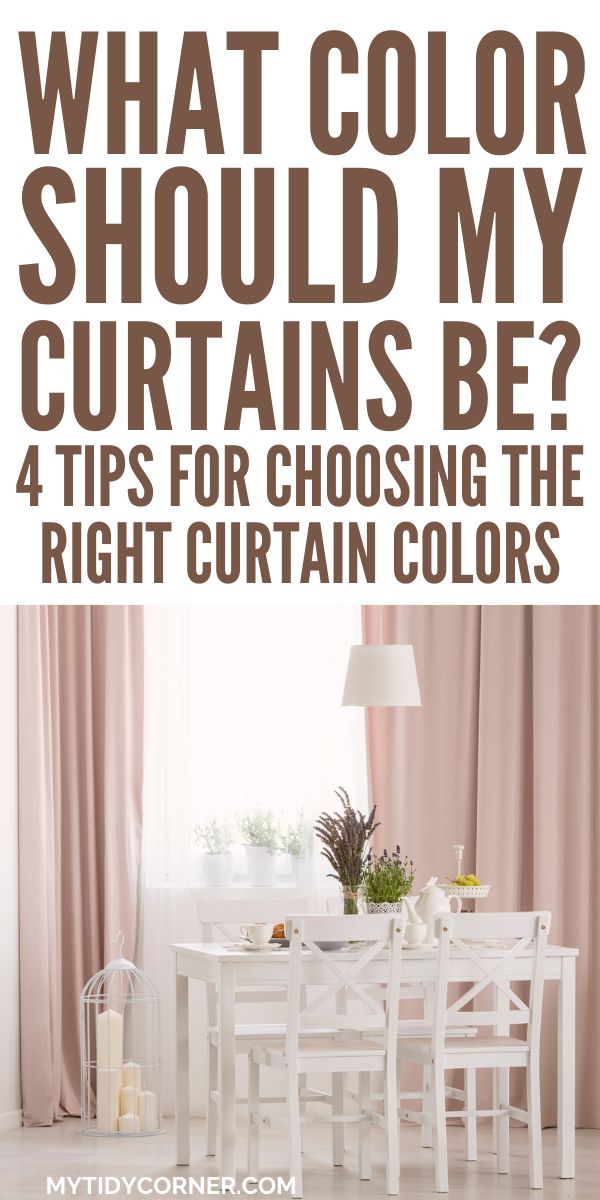 what color should my curtains be? 4 tips for choosing the right curtain colors in your home