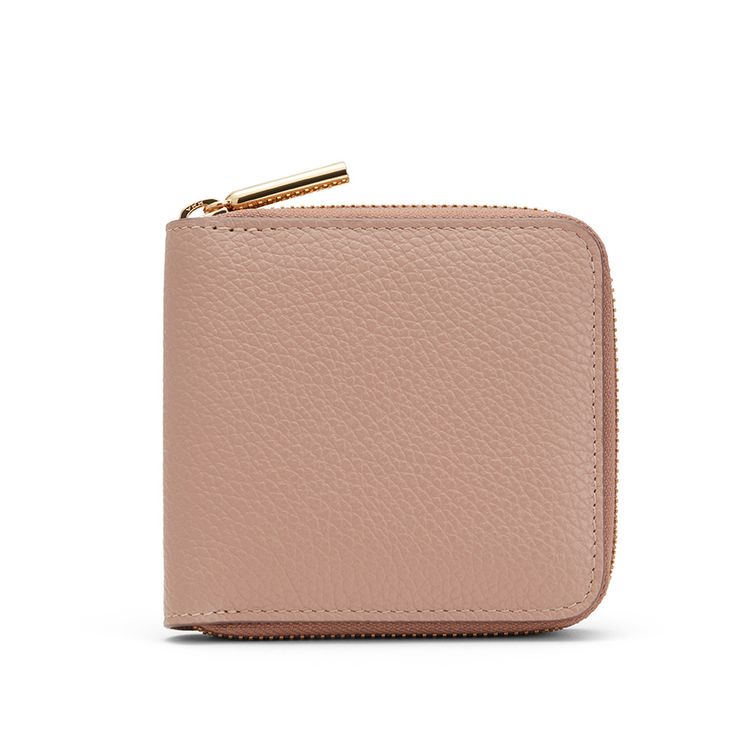 Small Classic Zip Around Wallet | Cuyana Elegant Organization, Newbury Street Boston, Abbot Kinney, Art Factory, Compact Wallet, Soft Rose, Zip Wallet, Coin Pouch, Small Wallet