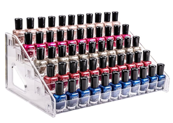 PRICES MAY VARY. 【 5-Tier Nail Polish Organizer】Pero Pero acrylic organizer with 5 tiers, messures 12.2" * 8.4" * 5.3", can store daily necessities or small items in one place. Great for makeup storage / essential oil storage / nail polish storage / sunglasses display / wallets display. Help to keep your counter top tidy and organized. 【 Finish Installing Within 1 Minute 】Upgraded fastening design allows you easily installing this nail polish organizer within 1 minute. No more annoying accessory Nail Polish Organization Diy, Storage Sunglasses, Eyeglasses Display, Nail Polish Stand, Essential Oils Organization, Nail Polish Shelf, Clear Eyeglasses, Nail Polish Organization, Clear Makeup Organizer